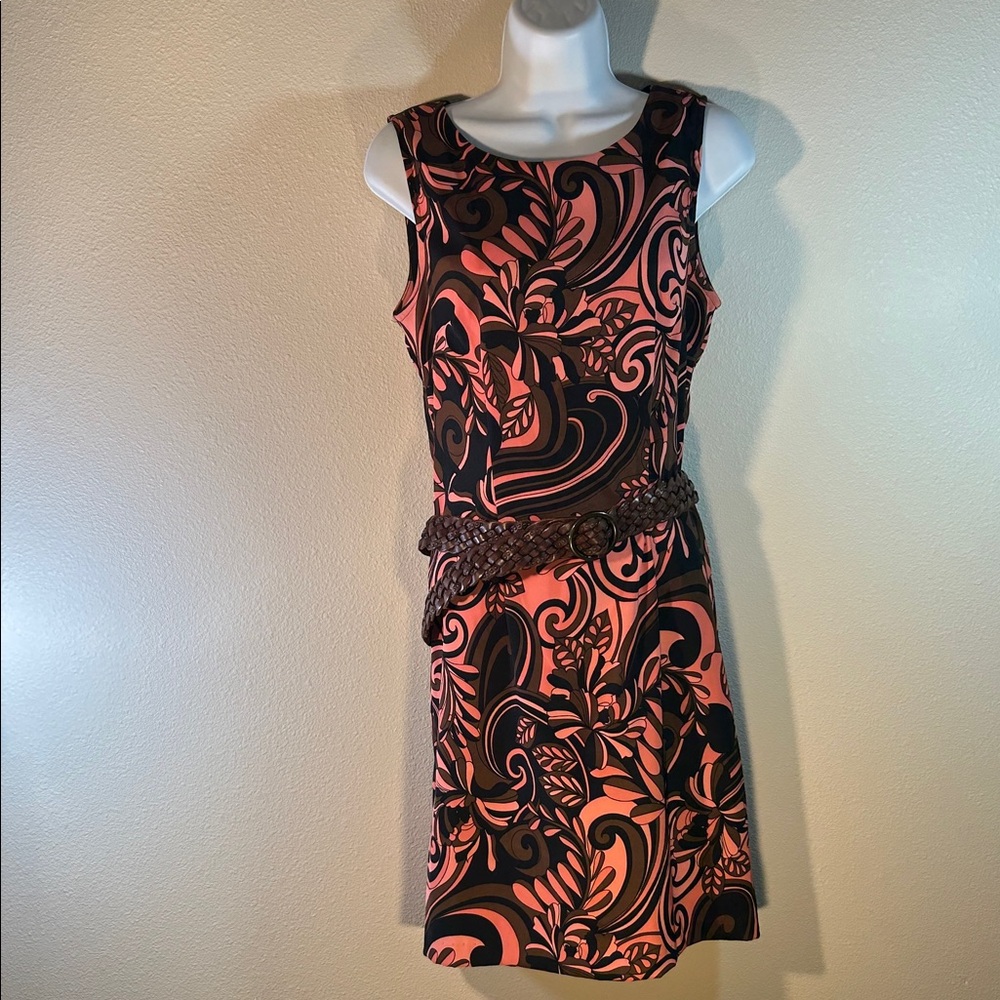 Connected Vintage Retro Patterned Dress, Size 6 - Picture 2 of 13